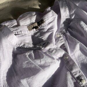 JIGSAW white and purple striped blouse - large